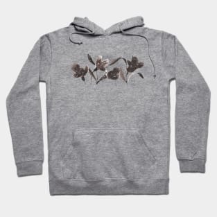 Wall Flowers BW1 -Full Size Image Hoodie